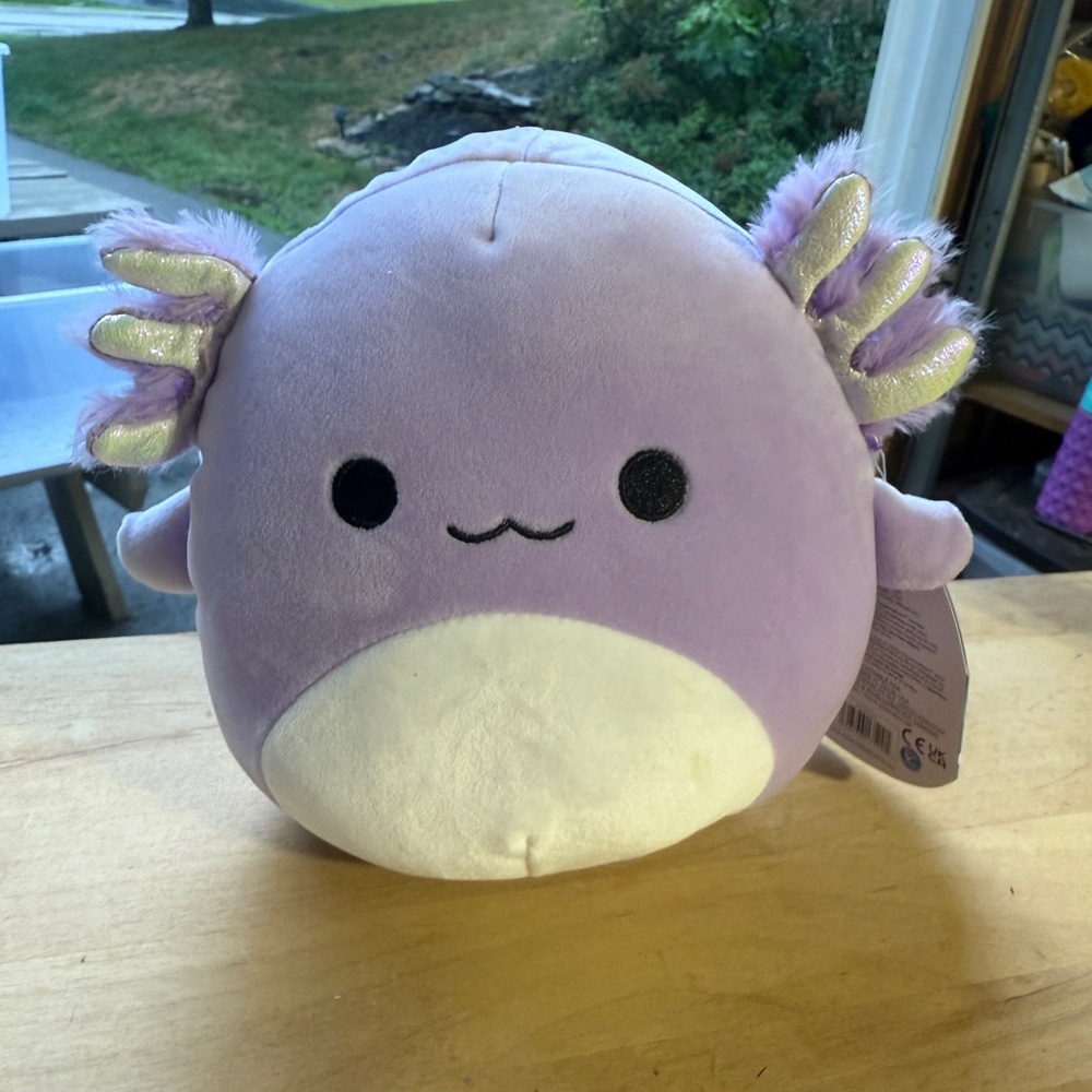 Squishmallow Purple Monica the Axolotl - 7" NWT Kellytoy Plush